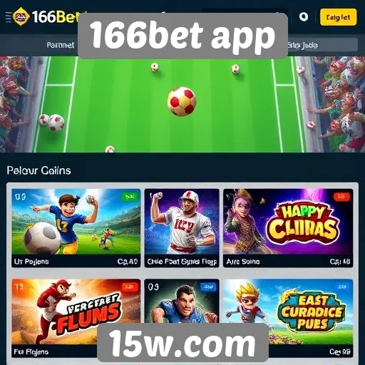 Comparativo de jogos disponíveis no 166bet app